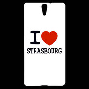 Coque Sony Xperia C5 I love Strasbourg