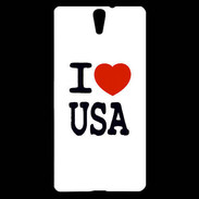 Coque Sony Xperia C5 I love USA