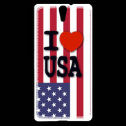 Coque Sony Xperia C5 I love USA 3