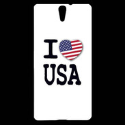 Coque Sony Xperia C5 I love USA 2