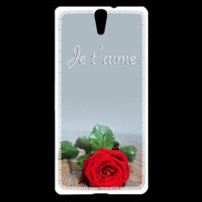 Coque Sony Xperia C5 Belle rose PR