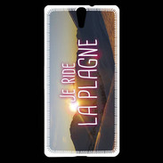 Coque Sony Xperia C5 Je ride La Plagne ZG