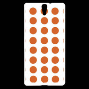 Coque Sony Xperia C5 pois orange