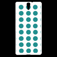 Coque Sony Xperia C5 pois bleu clair