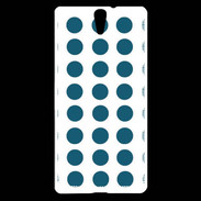 Coque Sony Xperia C5 pois turquoise