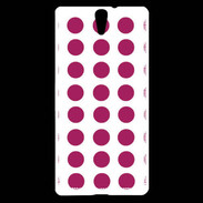 Coque Sony Xperia C5 pois magenta