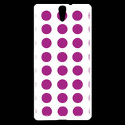 Coque Sony Xperia C5 pois framboise
