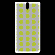 Coque Sony Xperia C5 pois gris & vert
