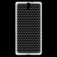Coque Sony Xperia C5 pois noir & blanc