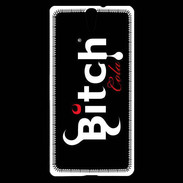 Coque Sony Xperia C5 Bitch Cola fond noir