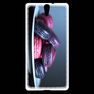 Coque Sony Xperia C5 Macaron mauve PR 10
