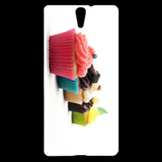 Coque Sony Xperia C5 Cupcakes en rang PR