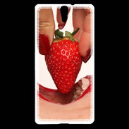 Coque Sony Xperia C5 Plaisir et fraise PR10