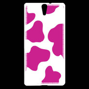 Coque Sony Xperia C5 vache rose