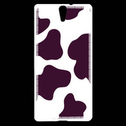 Coque Sony Xperia C5 vache prune