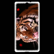 Coque Sony Xperia C5 Portrait de tigre PB 4