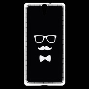 Coque Sony Xperia C5 moustache & noeud 1