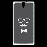 Coque Sony Xperia C5 moustache & noeud 2
