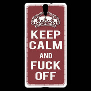 Coque Sony Xperia C5 Keep Calm Fuck Off Brique