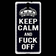 Coque Sony Xperia C5 Keep Callm Fuck Off Noir