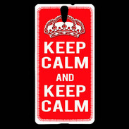 Coque Sony Xperia C5 Keep Calm Rouge