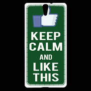 Coque Sony Xperia C5 Keep Calm Like This Vert