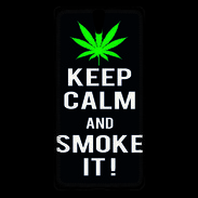 Coque Sony Xperia C5 Keep Calm Smoke Noir