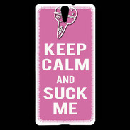 Coque Sony Xperia C5 Keep Calm Suck me Rose