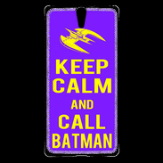 Coque Sony Xperia C5 Keep Calm Call Batman Violet