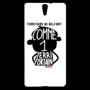 Coque Sony Xperia C5 Adishatz Humour Territoire de Belfort