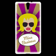 Coque Sony Xperia C5 Miss business Blonde