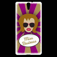 Coque Sony Xperia C5 Miss business Rousse
