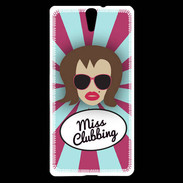 Coque Sony Xperia C5 Miss Clubbing Chatain