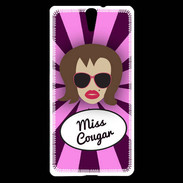 Coque Sony Xperia C5 Miss Cougar Chatain