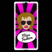Coque Sony Xperia C5 Miss Fashion Rousse