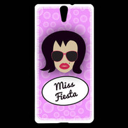 Coque Sony Xperia C5 Miss Fiesta Brune