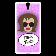 Coque Sony Xperia C5 Miss Fiesta Chatain
