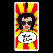 Coque Sony Xperia C5 Miss Latina Brune
