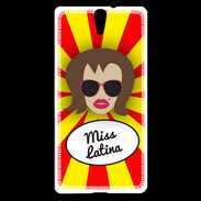 Coque Sony Xperia C5 Miss Latina Chatain