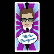 Coque Sony Xperia C5 Mister Beau gosse Chatain