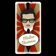 Coque Sony Xperia C5 Mister Business Brun