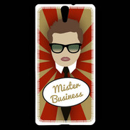 Coque Sony Xperia C5 Mister Business Chatain