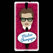 Coque Sony Xperia C5 Mister Champagne Chatain