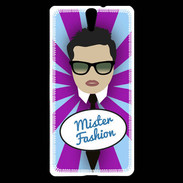 Coque Sony Xperia C5 Mister Fashion Brun
