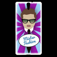 Coque Sony Xperia C5 Mister Fashion Chatain