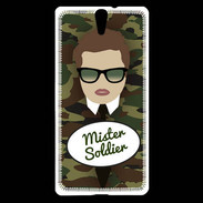 Coque Sony Xperia C5 Mister Soldier Chatain