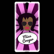 Coque Sony Xperia C5 Miss Cougar Black