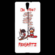 Coque Sony Xperia C5 Adishatz Check Hiver G