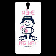 Coque Sony Xperia C5 Adishatz rugby Même pas mal