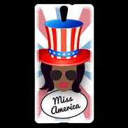 Coque Sony Xperia C5 Miss USA Black